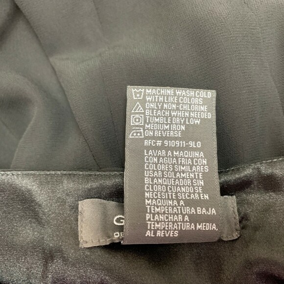 George ME by Mark Eisen Women's Skirt Size 4 Black Sheer Lined A-line - Picture 7 of 7